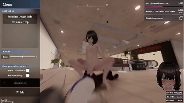 Secret Flasher Manaka - Free Run [Shopping Mall - With surprise]
