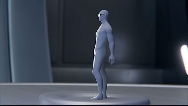Samus aran dá várias sentadas em homenzinho