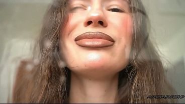 Bratty Girl Spits All Over Losers Face Verbal Humiliation