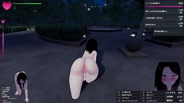【プレイ動画015】身長３ｍの巨女が公園の男子トイレでドア開放発電！秘密のエクスポーズ バレないように露出するマナカさん