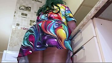 While her husband was on a business trip, the busty stepmother got into a comfortable position and quietly took care of her stepson in all holes