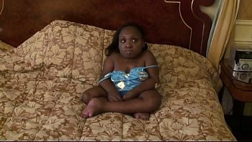 A Black Midget Gets Her Pussy Licked And Then Fucked In This Fetish Scene