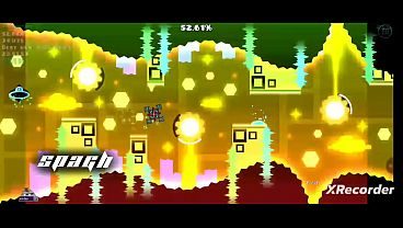 Veo a mi hermanastra en mi habitación lista para hacer el frutifantastico pero la echo echo para pasarme este nivel random de random de Geometría Dash(español latino)calidad 4k