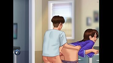 Fucking my MILF Stepmom Debbie in the Kitchen [Summertime Saga Full Scene]