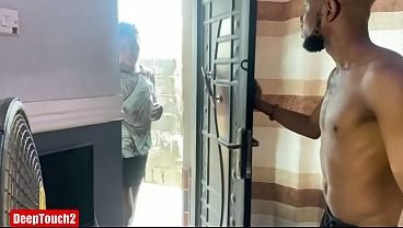 She cheats on her boyfriend with her neighbor.