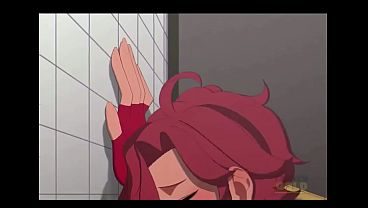 Girl gets anal by guy in a public bathroom (animation)