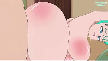 Bulma naked on the bed wants sex.Dragon Ball Super: Beerus hentai