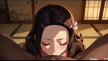 Nezuko was fucked by a force of black bandits!!![AI]