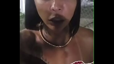 Videochamada na rua