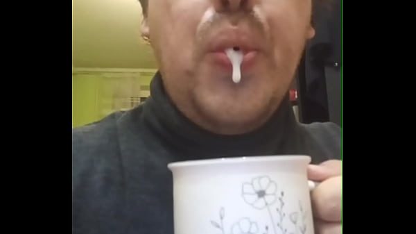 A dirty professor made a porn for his student! He jerks off and eats cum because he missed his student's cock!