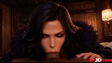 This witch lures in strong guys with big dicks and fucks them until they're completely exhausted [AI]