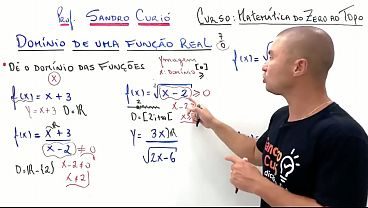como encontrar o dominio de uma funçao fodida