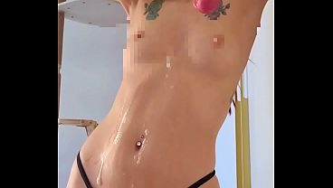 Deepthroat dildo drools