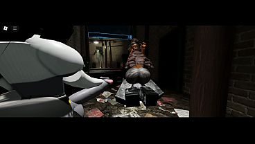 Roblox futas threesome in an alleyway
