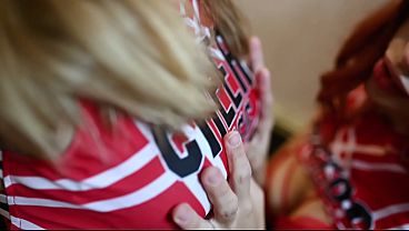 Young cheerleaders dance and seduce you