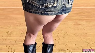 I'm wearing a mini-skirt and boots, with an anal vibrator inserted and rubber panties on. SecretGakuen