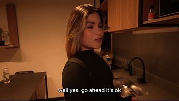 My LATINA STEPDAUGHTER blows me while we watch movies! Papuchizz - Carolina agudelo