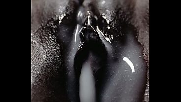 Ebony Belly Inflation - Massive Cumflation Sex