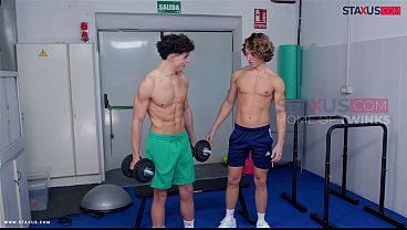 STAXUS :: Personal Trainer Fucked Me Raw in the Gym After Workout