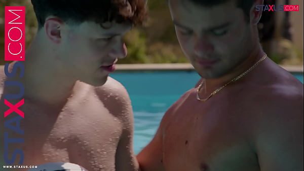 STAXUS ::  I suggest a fun game to the pool boy, and he just can’t resist.