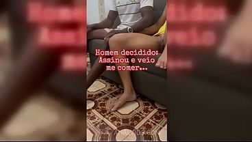 Marido convidou comedor pra nossa casa e ofereceu meu cuzinho pra ele comer e gozar deixando hotwife o corno felizes