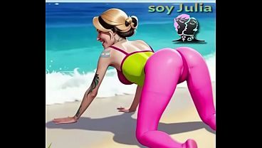 Chica menea trasero