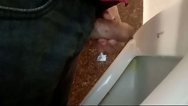 Indian public toilet peeing and jerking