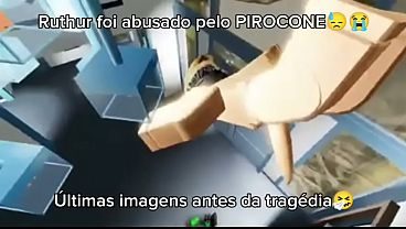 Ruthur foi TORADO pelo PIROCONE EM CÂMERA!!! Últimas imagens antes da tragédia...