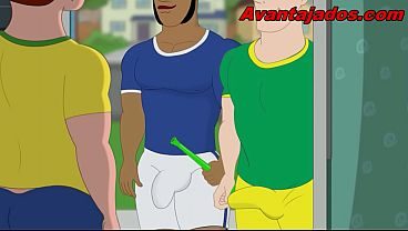 Cartoon Gay Suruba na Copa