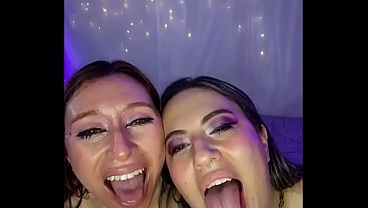Wet Oily Threesome Fucking: Two Latinas Pounded Hard by Max