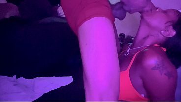 BIG TIT EBONY GF GIVES BEST BLOWJOB IN THE WORLD