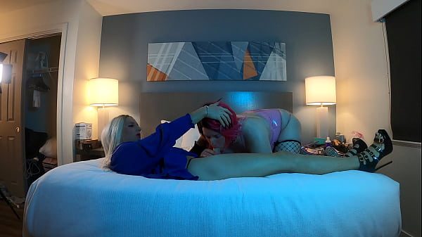 Redhead Trans Woman Sucks Very Sexy Blonde Sissy Cock