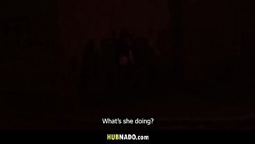 Blonde Beauty Ashley Morena Gets Wild in Public and Takes It All