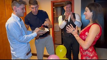 gangbang gift for birthday, double penetration