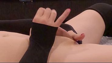 Trans Girl with a Tiny Dick Finger Fuck and Squirt