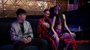 Family Thought She Was In College.. Find Her In Strip Club & Spit Roasted | FamBangs