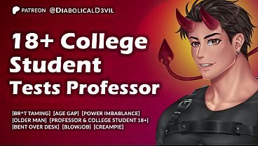 18  College Student Teases Her Professor and Gets Held After Class for Discipline || MDom and Dirty Talk || Male Moaning || Audio Roleplay for Women