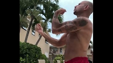 THE MARTIAL  ARTIST LIFEGUARD BEACH BODY PORNSTAR MAXXX LOADZ