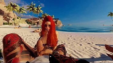 3dxchat | LoliVix | 93 | Joven zorrita juguetona buscando diversión en la playa (editado sin la primera mitad del video)