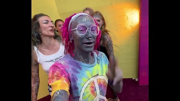 BTS Photoshoot Gone Wild 4 Naughty Girls Share & Worship the Cameraman's Cock