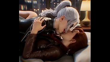 Black Cat x Mary Jane Watson Lesbian action (SpiderMan PS4)(AI generated)