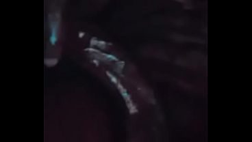 Huge big dick black amateur waving curvy dick teasing