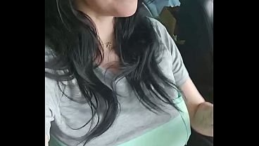 Vaping Naked during Drive Car
