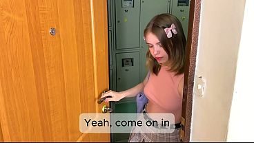 Shy Nerd Fucks a College Girl Right After Class