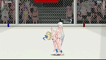 Hot women in lesbian acts in Princess of ring 2 hentai game new video