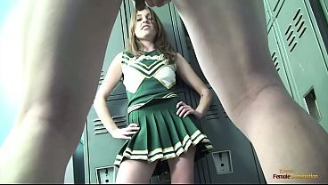 Guy in a monkey cosplay going upskirt on an adorable skinny babe and getting punished