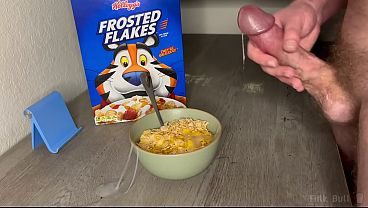Frosted Flakes Get More Frosted With 12  Ropes of Cum