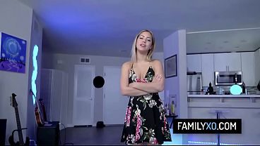 Sexy blonde stepdaughter POV sex - Alina Lopez