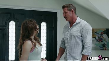 Guidance counselor pervs on hot college teen Leana Lovings