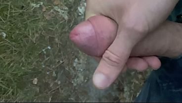 Hab mir im Wald einen gewichst